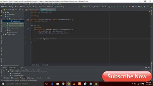 How To make a button clickable in Android studio смотреть онлайн