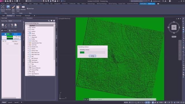 Generate Contours from Raster Image in Civil 3D смотреть онлайн