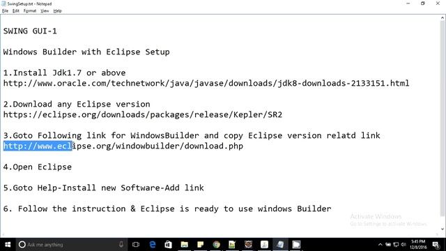 Swing Gui Development using Java & WindowBuilder смотреть онлайн