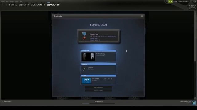 Steam Trading Cards - Hearts of Iron III Level 1 Badge Crafting смотреть онлайн