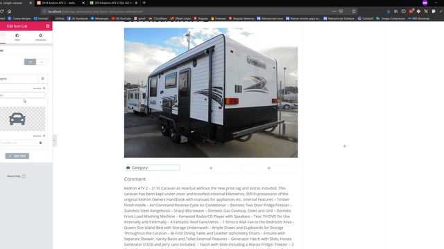Custom WordPress theme - Single Caravan Template p1- elementor hello theme смотреть онлайн