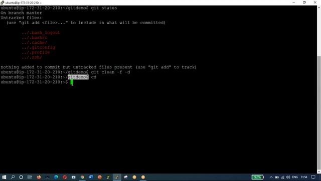 How to delete untracked files in git with only one command смотреть онлайн