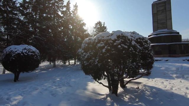 Зимой на площади Ленина город Шахты 25 января 2018 Ростовская область