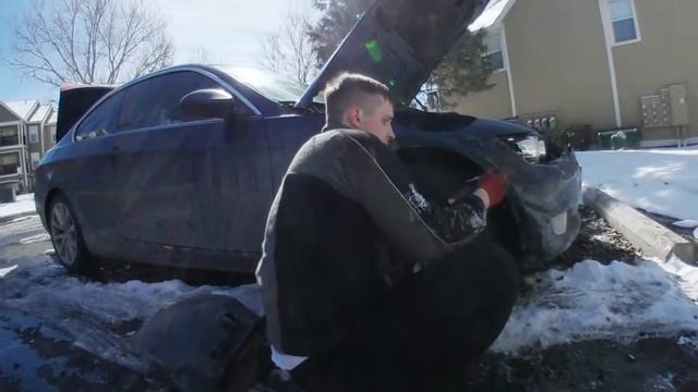 Blue Knight :S01 E05 - 08 BWM 335xi E92 Снимаем Бампер и Фары | Front Bumper And Headlights Removal
