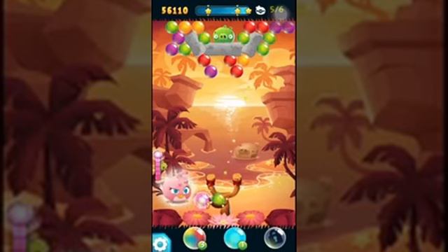 Angry Birds POP Bubble Shooter: Level 58: Walkthrough (3 STARS) HD смотреть онлайн