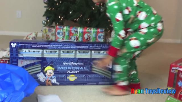 Christmas Morning 2015 Opening Presents Surprise Toys Ryan ToysReview