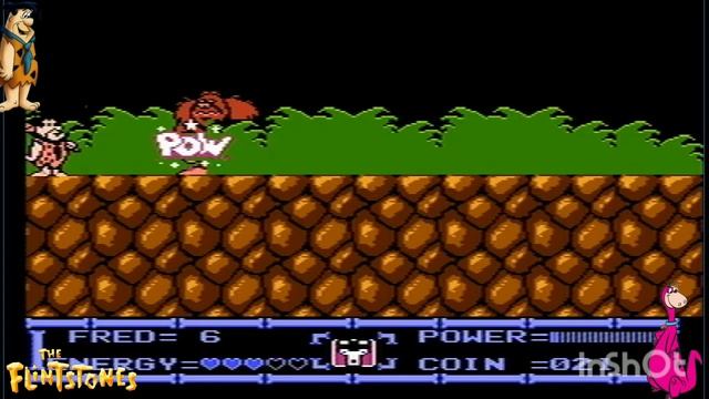 Обложка: Flintstones: The Rescue of Dino and Hoppy: прохождение игры денди.(флинстоны) dendy, nes.