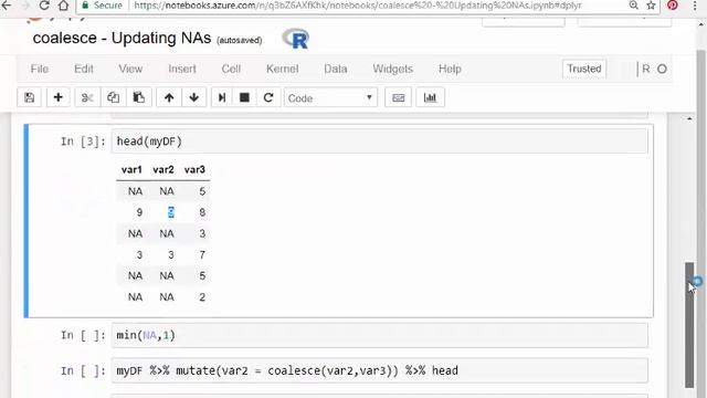 dplyr - updating missing values with "coalesce" смотреть онлайн