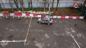 Практический экзамен на категорию В. Правильное прохождение площадки на экзамене.