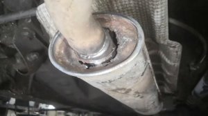 Renault DUSTER ремонт глушителя