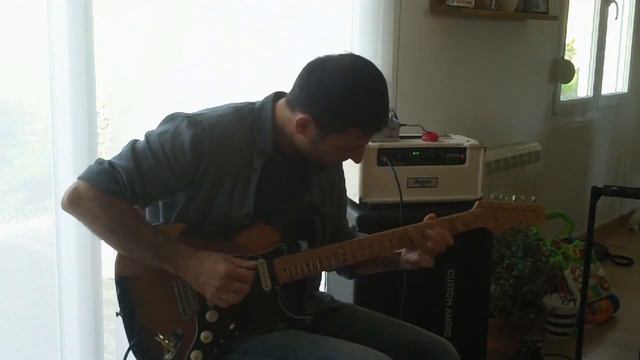 FENDER STRAT CUNETTO '95 (LOLLAR BLACKFACE pickups) - IBANEZ TSA15H смотреть онлайн