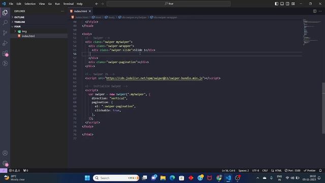Vertical Image Slider using HTML, CSS & JavaScript | Slider JS смотреть онлайн