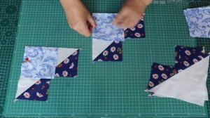 Лоскутный блок Звезда Простой способ пошива