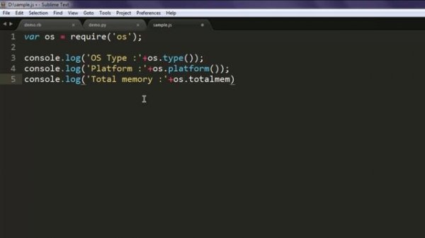 NodeJS Get System Information