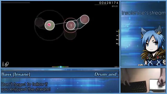 [osu!] 09.03.15 DJ Genericname - Dango Dango Drum and Bass[Insane]+DT liveplay смотреть онлайн