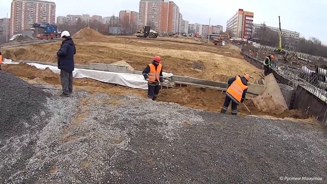 Сопряжение с насыпью, переходная плита смотреть онлайн