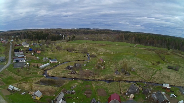 hubsan 501 proполет над ДЕРЕВЯНКОЙ смотреть онлайн