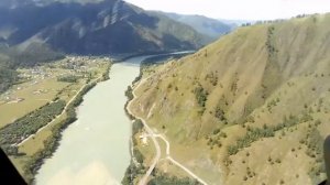 Полёт на вертолёте в Горном Алтае