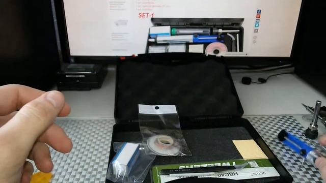 Паяльник из Китая с комплектом для пайки смотреть онлайн