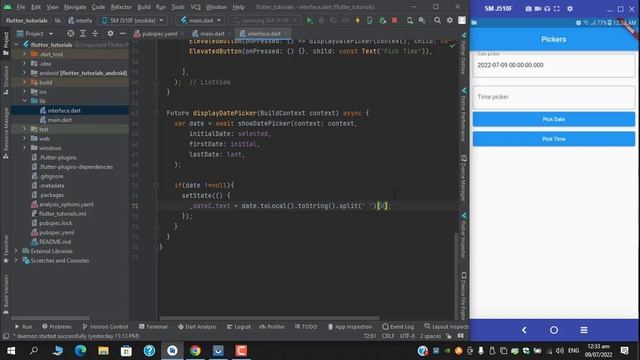 #40 Date Picker & Time Picker | Flutter Tutorial | #MustafaTahir смотреть онлайн