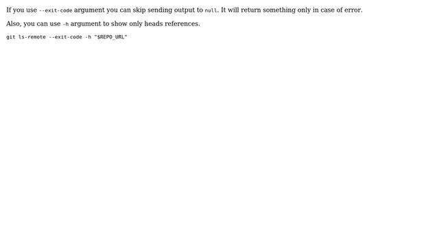 git "ping": check if remote repository exists (4 Solutions!!) смотреть онлайн
