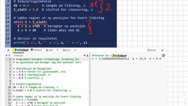 FY1 1E Simulering av bevegelse 2: Bevegelse med programmering, eksempel 20 смотреть онлайн