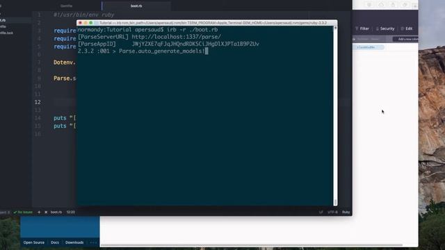 Parse Server Ruby : Working with Existing Schemas смотреть онлайн