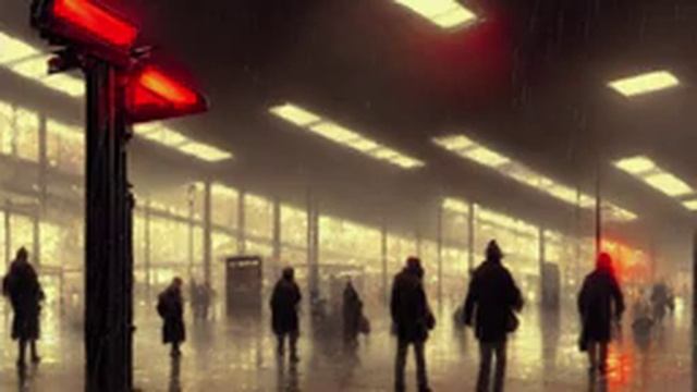 Relaxing Rain Sounds to Help You Sleep: Bus Station Edition - 8 Hours смотреть онлайн