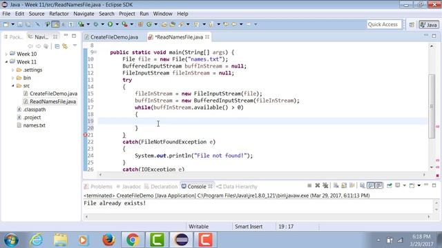 Java - Reading data from a file смотреть онлайн