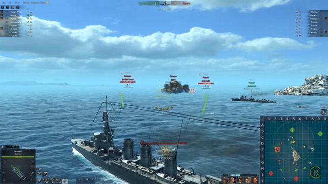 Играю в Steel Ocean торпеды рвут горизонт на 3 уровне крейсера Kuma смотреть онлайн