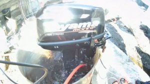 Лодочный мотор Тояма 9,8 2т(Парсун) .Первый запуск.