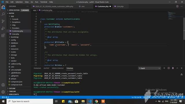 Changing Default Authentication Table In Laravel 5.6 смотреть онлайн