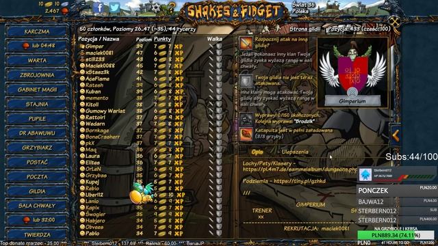 47 LEVEL W NIEDZIELĘ? TOP1 SERWERA OCZYWIŚCIE MAG :) - SHAKES & FIDGET S36.PL :) смотреть онлайн