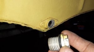 Прогресс-2, сливное отверстие транца.