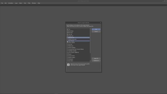 RESET Clip Studio Paint To DEFAULTS (Settings, Tools, Workspace Etc.) смотреть онлайн