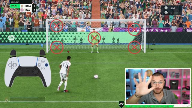 EA FC 24 New Penalty Kick System Tutorial - How to Score Every Time смотреть онлайн
