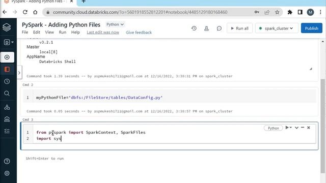 PySpark - How to Add Python Files in PySpark Job смотреть онлайн