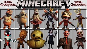 Мод на все виды АНИМАТРОНИКОВ ДАРК ДЕСЕПШН в МАЙНКРАФТ ! FNAF DARK DECEPTION MOD in MINECRAFT PE