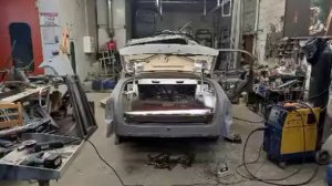 газ 21 волга на базе мерседеса w203.задок авто и багажное пространство.реставрация.
