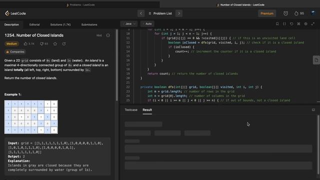 DAY 36 | 1254. Number of Closed Islands | LeetCode 1254 | JAVA смотреть онлайн