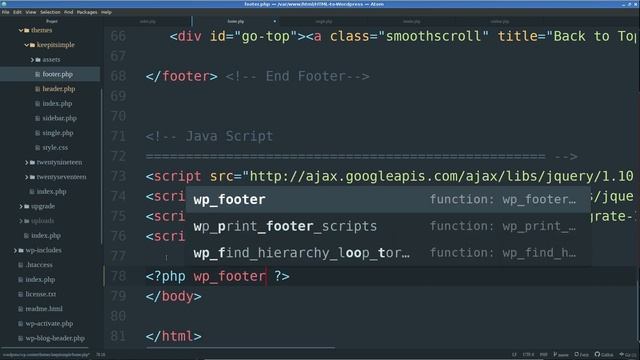 أساسيات تطوير قوالب ووردبريس: إضافة wp_head و wp_footer смотреть онлайн