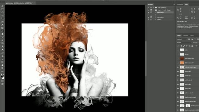 Haze 2 Photoshop CS4+ Action Tutorial смотреть онлайн