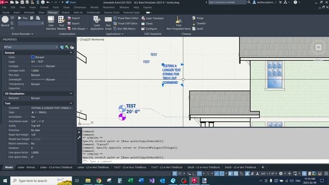 LISP Commands & Dynamic Block Demo (Template V2023-0) смотреть онлайн