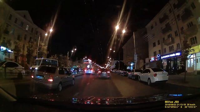 Mio MiVue J60 - пример ночного видео смотреть онлайн