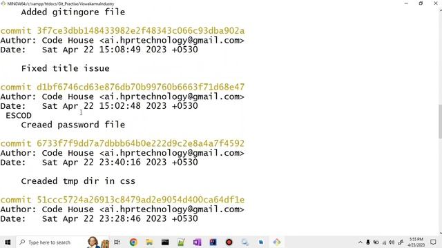 Part-7 git log, Understanding commits in Git &viewing all the commits and related files in Hindi смотреть онлайн