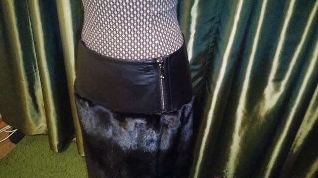 Пошив юбки из меха норки, меховая юбка, юбка из меха норки скандинавская, норковая юбка. смотреть онлайн