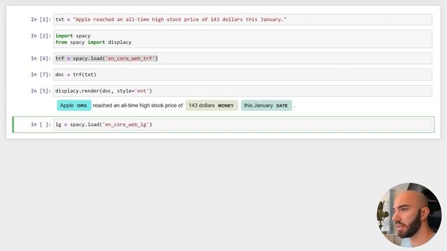 NER With Transformers and spaCy (Python) смотреть онлайн