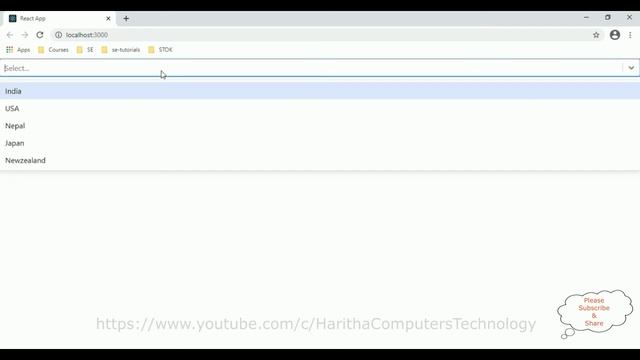 Reactjs Multiple Selected Dropdown Option Value jsx component смотреть онлайн
