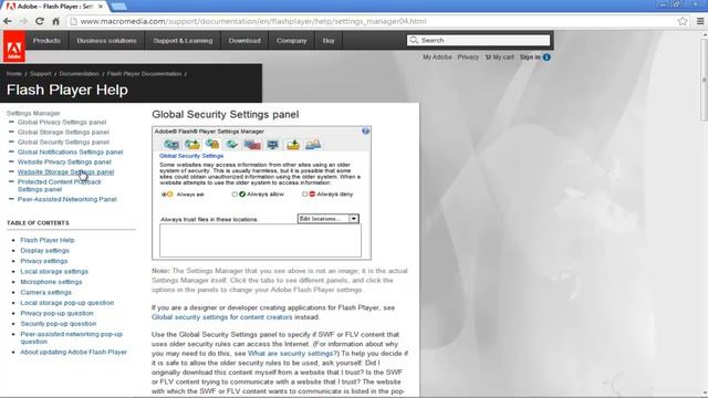 How to Сhange Flash Player Settings смотреть онлайн
