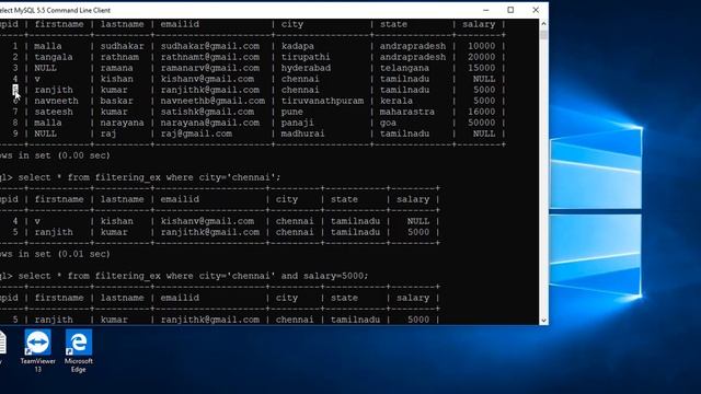 Lesson 10 : Logical operators in MySQL (AND) смотреть онлайн